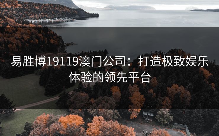 易胜博19119澳门公司：打造极致娱乐体验的领先平台